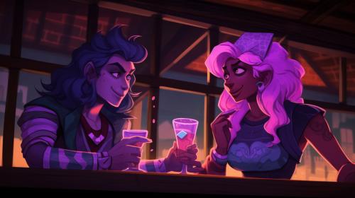 Jasper and amethyst have a lit major league drinking competition
