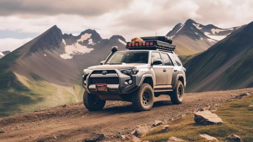 Overland TRD PRO 4Runner in the mountains exploring 