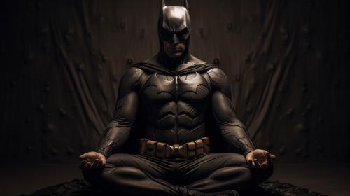 Batman meditate