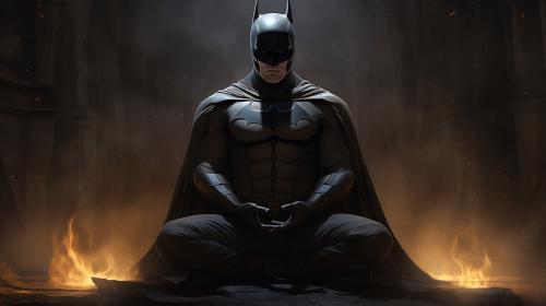 Batman meditate