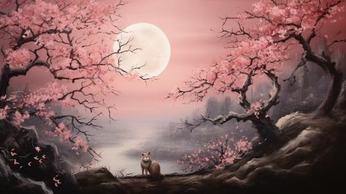 Sakura in the moonlight, strong foxman