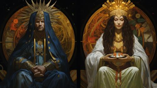 High priest and high priestess