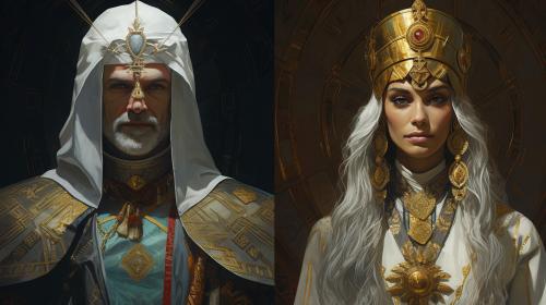 High priest and high priestess