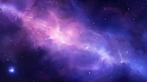 purple galaxy with stars
