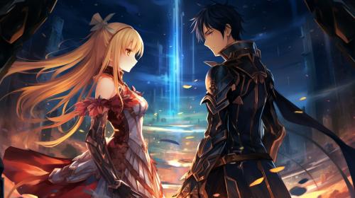 sword art online aincrad fantasy, beautiful