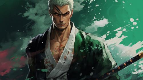 roronoa zoro one piece yakuza modern japan