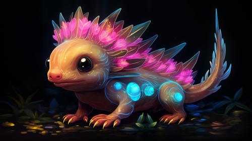 neon axolotl