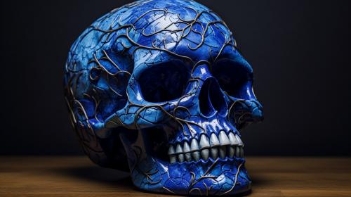 Blue skull
