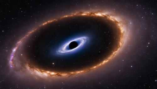 Galaxy inside a black hole