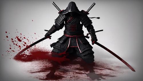 Shadow samurai dual realistic with blood