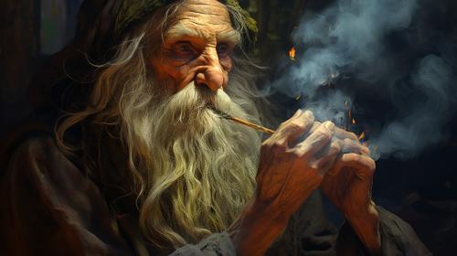 old warlock smoking