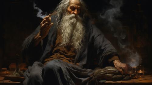 old warlock smoking