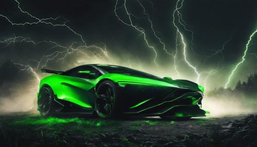 Black and Green Lightning