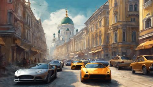 eastern European city, fast cars, lots of money