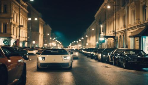 eastern European city, fast cars, lots of money