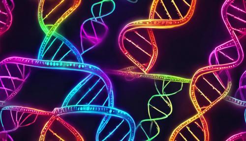 dna molecule neon