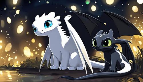 Toothless, lightfury and the nightlights