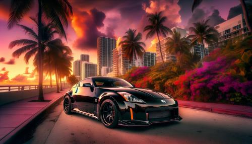 Black nismo 350z in miami