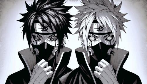 Kakashi and Obito getting their mongekyo sharingans