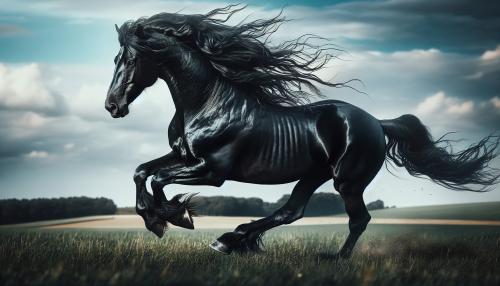 Black horse