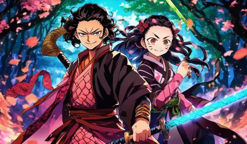 demon slayer with tangiro and nezuko