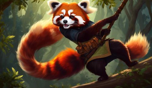 female red panda furry