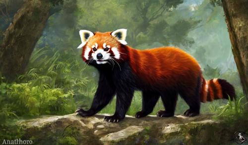 Anathro red panda 