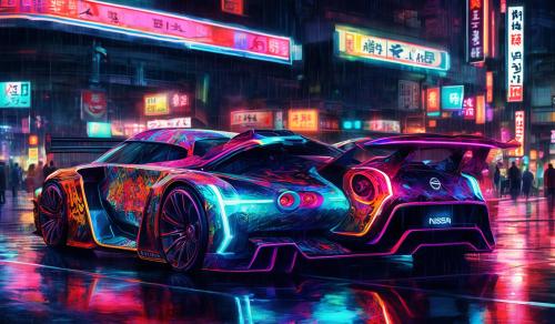 Tokyo neon Nissan