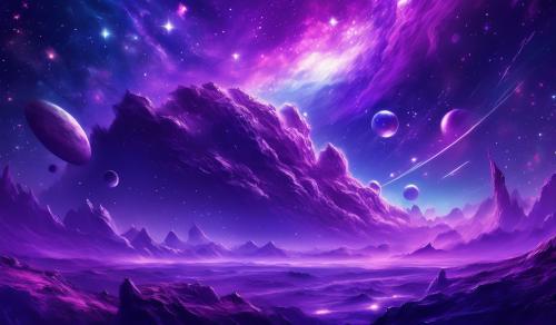 Purple galaxy