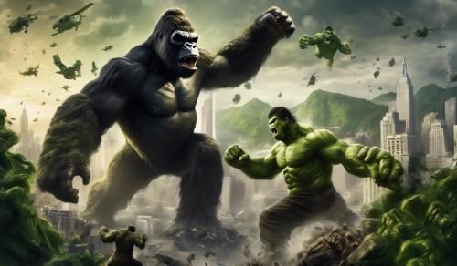 King Kong fighting hulk