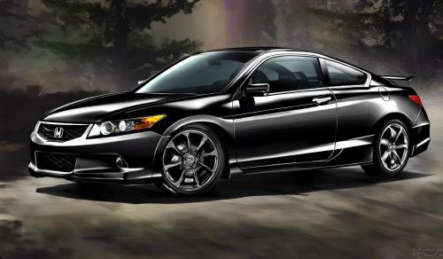 Black 2010 honda Accord coupe exl hfp