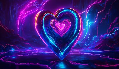 Neon heart