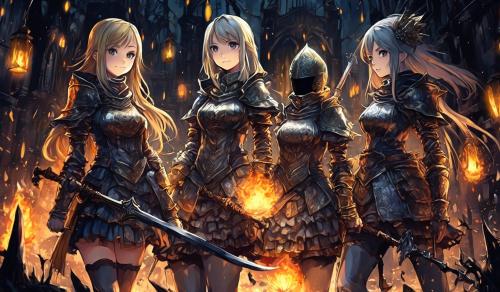 Cute dark souls girls