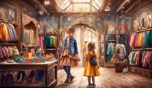 Children Fashion and in the store