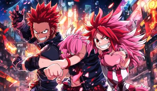 Red riot and pinky my hero