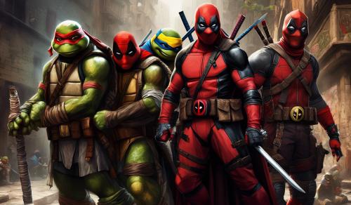 Tmnt and deadpool and ezio 