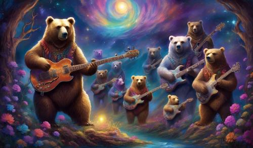 Greatful dead bears in a band