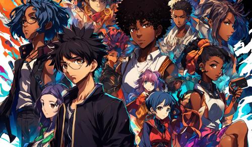 Black anime characters 