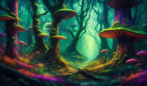 trippy forest 