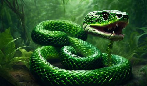 Venomous Snake Realism Green 