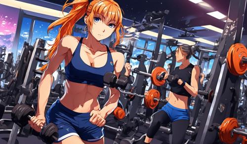 Working out girl