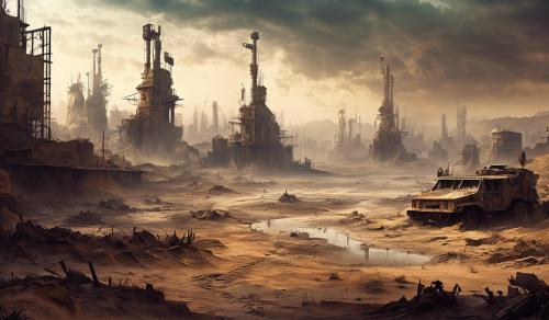 Dystopian wasteland