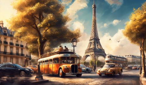 transport takes place in Paris with Effel tower preview