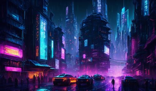 Cyberpunk night city