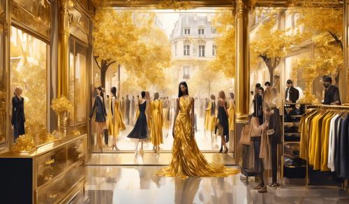 Golden week, paris fashion industry, show room open in the city.