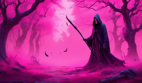 Pink grim reaper