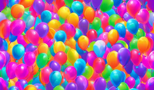 globos de colores neon