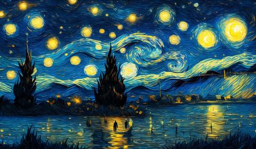 NOCHE ESTRELLADA DE VAN GOGH