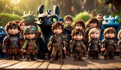 How to train your dragon all character poster