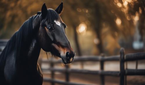 mustang black horse